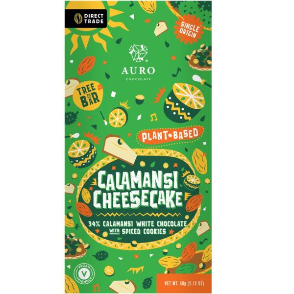 Auro Calamansi Cheesecake 34% plantaardige witte chocolade