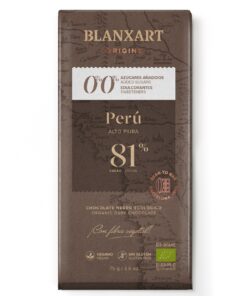 Blanxart Peru 81% biologische pure chocolade zonder toegevoegde suiker