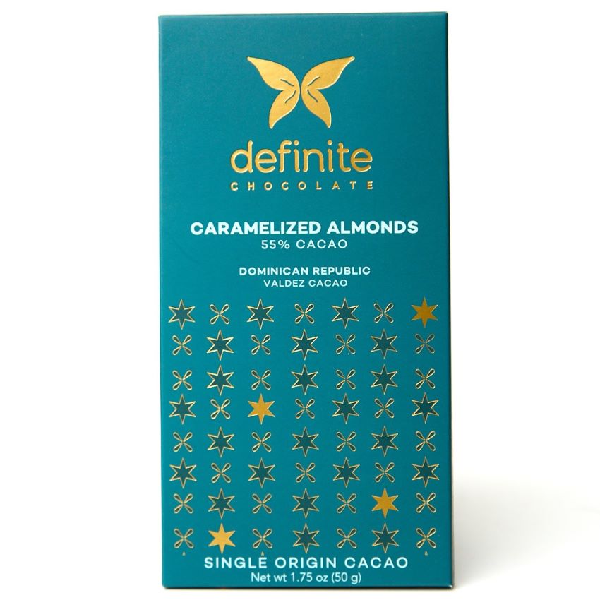Definite vegan chocolade cashew en amandel 55%
