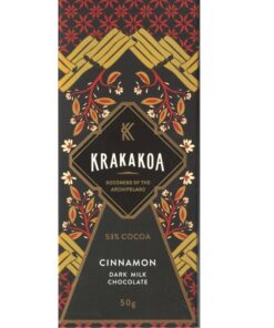 Krakakoa donkere melkchocolade met kaneel 53%