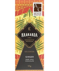 Krakakoa donkere melkchocolade met gember 52%