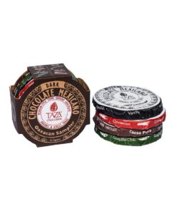 Taza Oaxacan Sampler met vier chocoladediscs